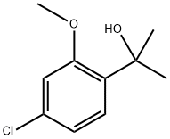 2-(4-Chloro-2-methoxyphenyl)propan-2-ol Struktur