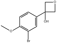 3-(3-bromo-4-methoxyphenyl)oxetan-3-ol Structure