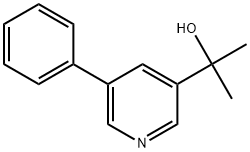 2-(5-phenylpyridin-3-yl)propan-2-ol Struktur