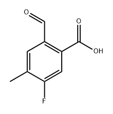5-Fluoro-2-formyl-4-methylbenzoic acid,1896922-80-7,结构式