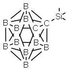 1-Trimethylsilyl-o -carborane 化学構造式