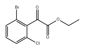 ethyl 2-(2-bromo-6-chlorophenyl)-2-oxoacetate Struktur