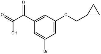 3-Bromo-5-(cyclopropylmethoxy)-α-oxobenzeneacetic acid,1897240-61-7,结构式