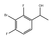 1-(3-Bromo-2,4-difluorophenyl)ethanol 结构式