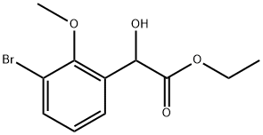 Ethyl 3-bromo-α-hydroxy-2-methoxybenzeneacetate Structure