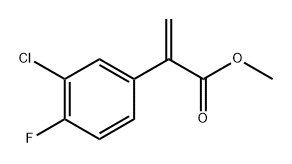 methyl 2-(3-chloro-4-fluorophenyl)prop-2-enoate Struktur