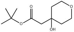 (4-Hydroxy-tetrahydro-pyran-4-yl)-acetic acid tert-butyl ester Structure
