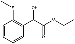 Ethyl α-hydroxy-2-(methylthio)benzeneacetate 结构式