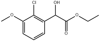 Ethyl 2-chloro-α-hydroxy-3-methoxybenzeneacetate 结构式