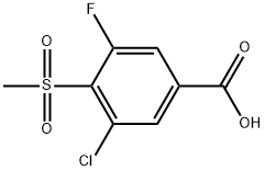 1897957-68-4 3-Chloro-5-fluoro-4-(methylsulfonyl)benzoic acid