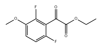 ethyl 2-(2,6-difluoro-3-methoxyphenyl)-2-oxoacetate Struktur