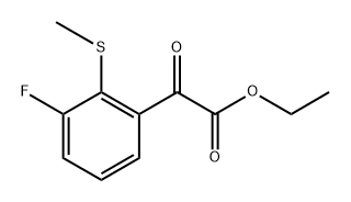 ethyl 2-(3-fluoro-2-(methylthio)phenyl)-2-oxoacetate Structure