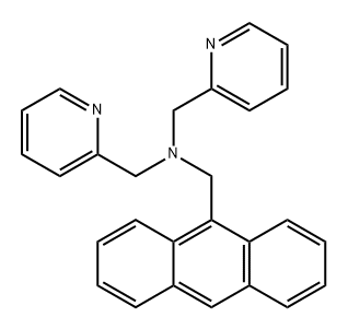 N-(9-anthrylmethyl)-1-(2-pyridyl)-N-(2-pyridylmethyl)methanamine Structure