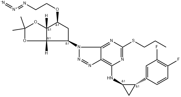 Deshydroxy Azido Ticagrelor Acetonide Structure