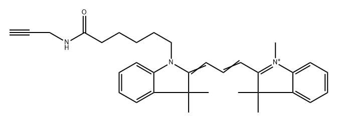 Cyanine3-炔烃,1902918-31-3,结构式