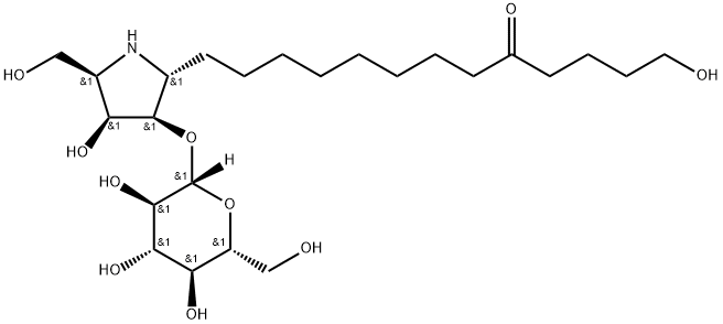 1-hydroxy-13-[(3R,4S,5R)-4-hydroxy-5-(hydroxymethyl)-3-[(2R,3R,4S,5R,6 R)-3,4,5-trihydroxy-6-(hydroxymethyl)oxan-2-yl]oxy-pyrrolidin-2-yl]tri decan-5-one|