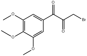 3-溴-1-(3,4,5-三甲氧基苯基)丙烷-1,2-二酮 结构式