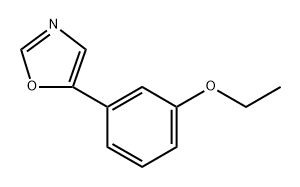 5-(3-Ethoxyphenyl)oxazole,1904285-73-9,结构式