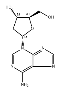 3-(2-Deoxy-α-D-erythro-pentofuranosyl)-3H-purin-6-amine Structure