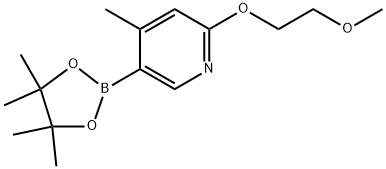 2-(2-methoxyethoxy)-4-methyl-5-(4,4,5,5-tetramethyl-1,3,2-dioxaborolan-2-yl)pyridine Structure