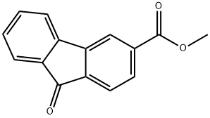 9H-Fluorene-3-carboxylic acid, 9-oxo-, methyl ester,19063-40-2,结构式