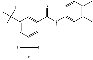 N-(3,4-Dimethylphenyl)-3,5-bis(trifluoromethyl)benzamide Structure