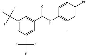 N-(4-Bromo-2-methylphenyl)-3,5-bis(trifluoromethyl)benzamide,1909063-15-5,结构式