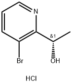 (S)-1-(3-溴-2-吡啶基)乙醇盐酸盐 结构式