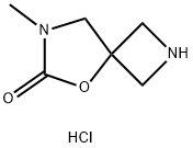 7-methyl-5-oxa-2,7-diazaspiro[3.4]octan-6-one hydrochloride Struktur