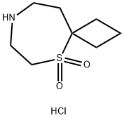 5lambda6-thia-8-azaspiro[3.6]decane-5,5-dione hydrochloride Struktur