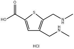 4,5-bis[(methylamino)methyl]thiophene-2-carboxylic acid dihydrochloride,1909317-20-9,结构式