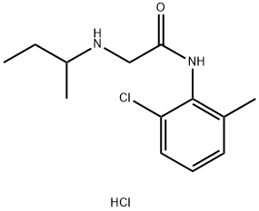 2-[(butan-2-yl)amino]-N-(2-chloro-6-methylphenyl)acetamide hydrochloride Structure