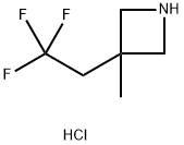 3-methyl-3-(2,2,2-trifluoroethyl)azetidine hydrochloride Struktur