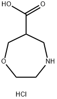 1,4-oxazepane-6-carboxylic acid hydrochloride Structure