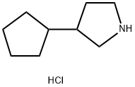 3-cyclopentylpyrrolidine hydrochloride Structure