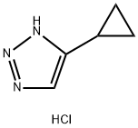 4-Cyclopropyl-1H-1,2,3-triazole hydrochloride Struktur