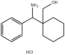 {1-[amino(phenyl)methyl]cyclohexyl}methanol hydrochloride Struktur