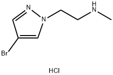 2-(4-溴-1H-吡唑-1-基)乙基](甲基)胺盐酸,1909337-61-6,结构式