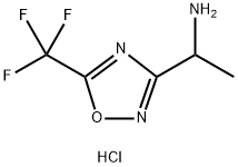 1-[5-(trifluoromethyl)-1,2,4-oxadiazol-3-yl]ethan-1-amine hydrochloride Structure