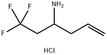 1,1,1-trifluorohex-5-en-3-amine hydrochloride Structure