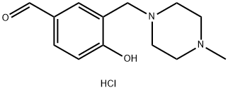 4-hydroxy-3-[(4-methylpiperazin-1-yl)methyl]benzaldehyde dihydrochloride Structure