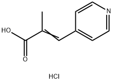 2-methyl-3-(pyridin-4-yl)prop-2-enoic acid hydrochloride 结构式