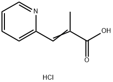 2-甲基-3-(吡啶-2-基)丙烯酸盐酸盐 结构式