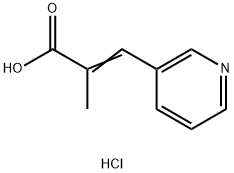 2-methyl-3-(pyridin-3-yl)prop-2-enoic acid hydrochloride 结构式