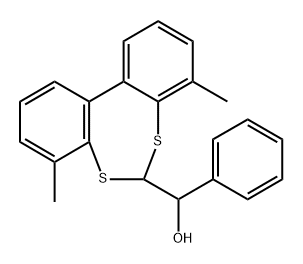 Dibenzod,f1,3dithiepin-6-methanol, 4,8-dimethyl-.alpha.-phenyl-, stereoisomer Structure