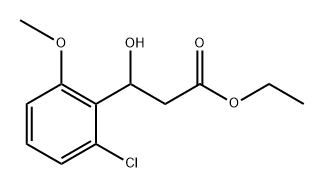 Ethyl 3-(2-chloro-6-methoxyphenyl)-3-hydroxypropanoate Struktur