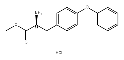 L-Tyrosine, O-phenyl-, methyl ester, hydrochloride (1:1) 化学構造式