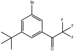 1-(3-Bromo-5-(tert-butyl)phenyl)-2,2,2-trifluoroethanone Structure