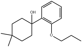 4,4-dimethyl-1-(2-propoxyphenyl)cyclohexanol 结构式