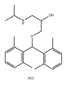 Xipranolol hydrochloride 化学構造式